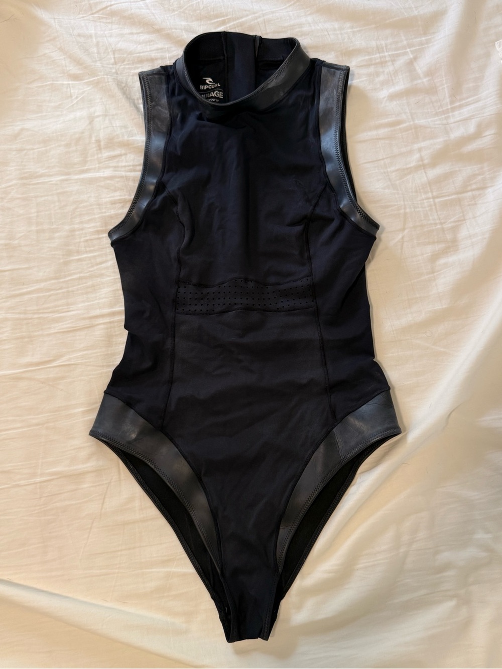 RIP CURL Womens Black Sleeveless One-Piece Swimsuit